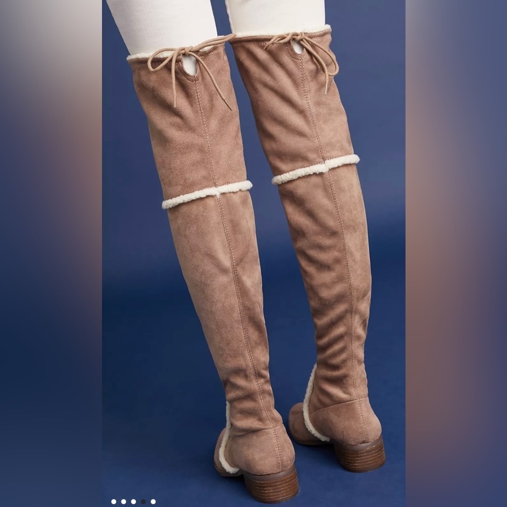 Charles David Women’s 7.5 Mob Wife Suede boots by Anthropologie Phoebe Y2K Ski - Picture 3 of 10